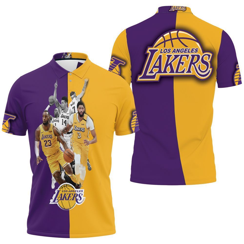 Nba Western Conference Los Angeles Lakers 3d Polo Shirt Jersey All Over Print Shirt 3d T-shirt