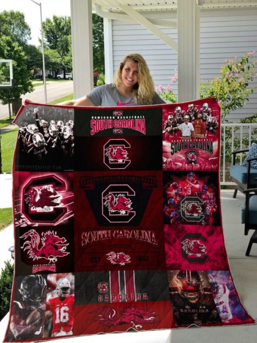 Ncaa South Carolina Gamecocks Quilt Blanket #1009