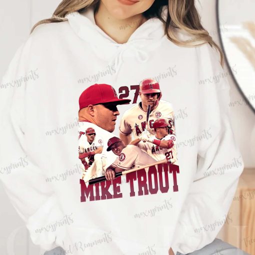 New Design Mike Trout 90s Baseball Los Angeles Angels Mlb Fan Unisex T-Shirt