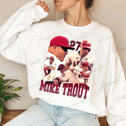 New Design Mike Trout 90s Baseball Los Angeles Angels Mlb Fan Unisex T-Shirt