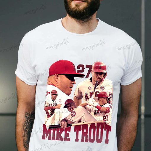 New Design Mike Trout 90s Baseball Los Angeles Angels Mlb Fan Unisex T-Shirt