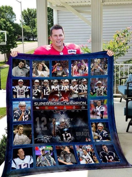 New England Patriots – Tom Brady Quilt Blanket