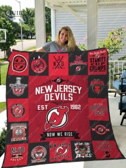 New Jersey Devils Quilt Blanket 01