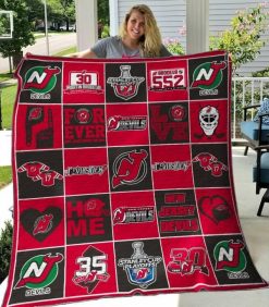 New Jersey Devils Quilt Blanket 02