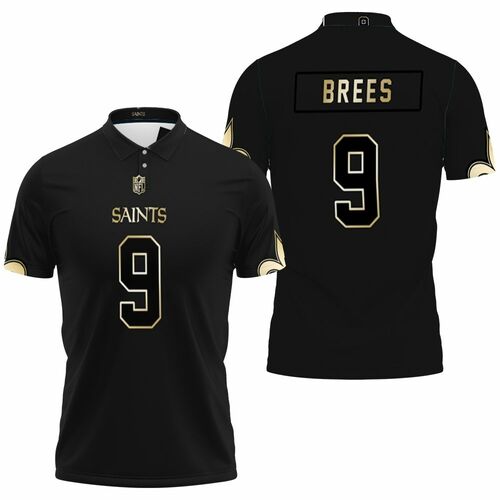 New Orleans Saints 9 Drew Brees Black Golden Edition Mens Jersey Inspired Polo  Shirt Model A3661 All Over Print Shirt 3d T-shirt – Teepital – Everyday New  Aesthetic Designs