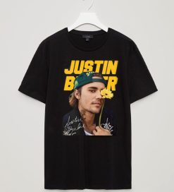 New Signature Justin Bieber Flower Retro Unisex T-Shirt