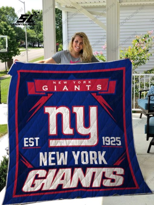 New York Giants Quilt Blanket 03