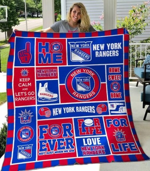 New York Rangers Quilt Blanket 03