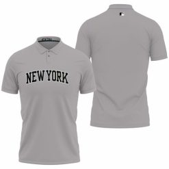 New York Yankees Road Flex Base Collection Team Gray Jersey Inspired Style Polo Shirt Model A27440 All Over Print Shirt 3d T-shirt