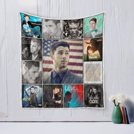 Nick Jonas Quilt Blanket