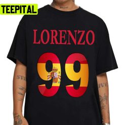 Number 99 Jorge Lorenzo Motor Racing Unisex T-Shirt