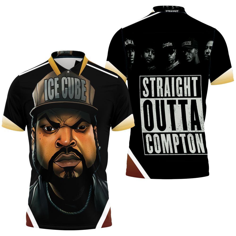 N.w.a Ice Cube Straight Outta Compton Polo Shirt All Over Print Shirt 3d T-shirt