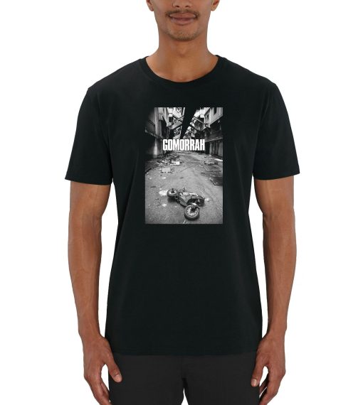 Official Gomorrah Alleyway Box Picture Mens Black T-Shirt