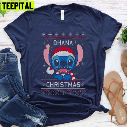 Ohana Stitch Christmas Unisex T-Shirt