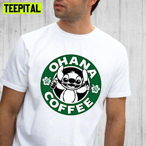 Ohana Stitch Starbuck Coffee Unisex T-Shirt