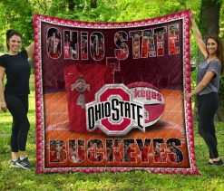 Ohio State Buckeyes Football Quilt Blanket