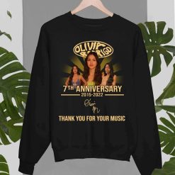 Olivia Rodrigo 7th Anniversary 2015 2022 Thank You For Memories Signature Unisex Sweatshirt