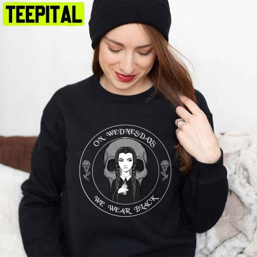 Ons Wednesday We Wear Black Wednesday Addams Unisex T-Shirt