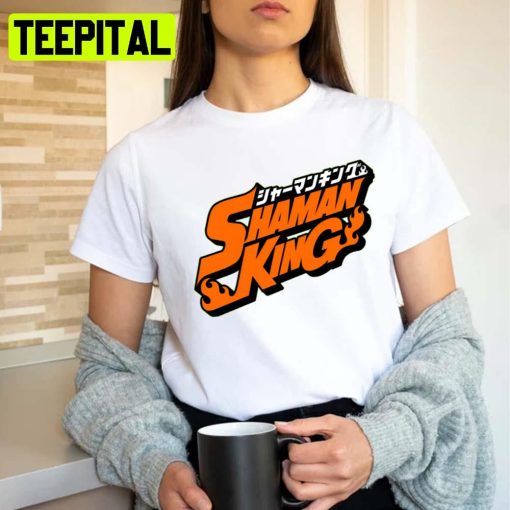 Orange Logo Black Shaman King Unisex T-Shirt