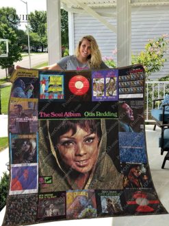 Otis Redding The Soul Albums Quilt Blanket Great Customized Blanket Gifts For