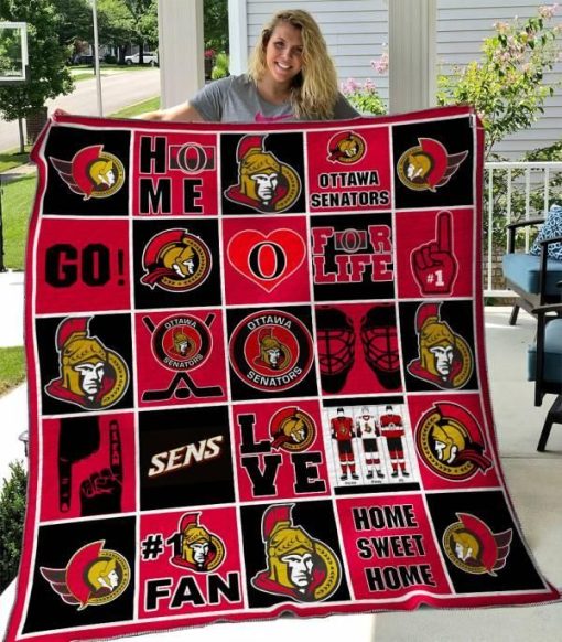 Ottawa Senators Quilt Blanket 03