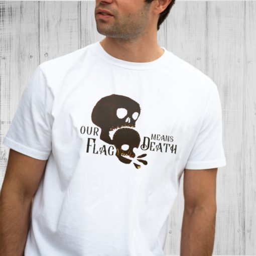 Our Flag Means Death Skull Eating Skull Flag Unisex T-Shirt