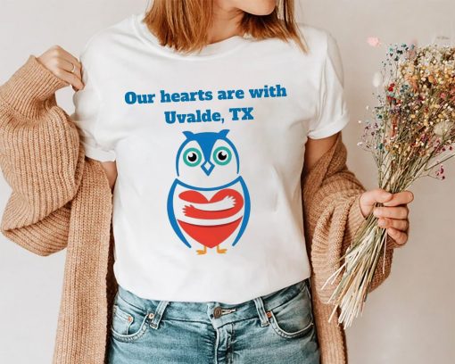 Our Hearts Are With Uvalde Texas Pray For Uvalde Texas School Shooting Unisex T-Shirt