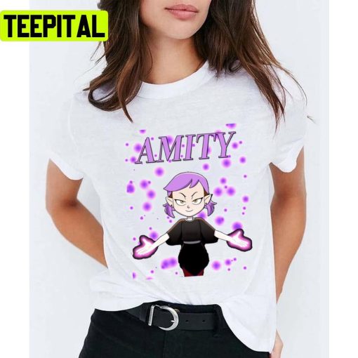 Owl House Season 2 Amity Purple Hair Unisex T-Shirt