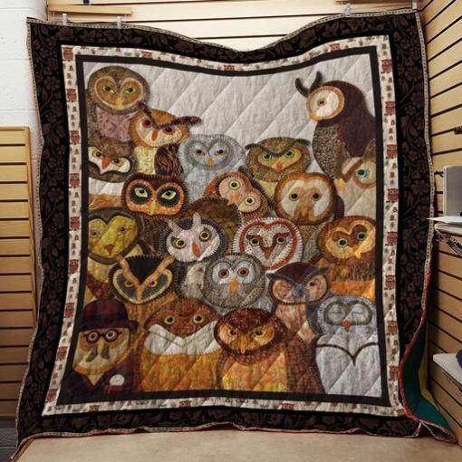 Owl Washable Handmade Quilt Blanket Great Customized Blanket Gifts For