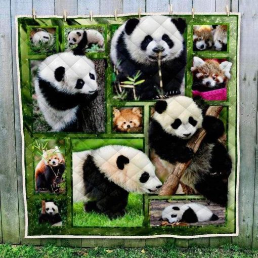 Panda Baby Photography Art Quilt Blanket Great Customized Blanket Gifts For