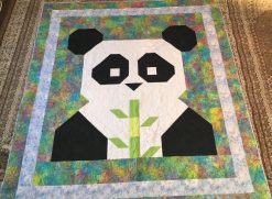 Panda Paper Art Quilt Blanket Great Customized Blanket Gifts For