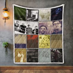 Paul Newman Album Covers Quilt Blanket