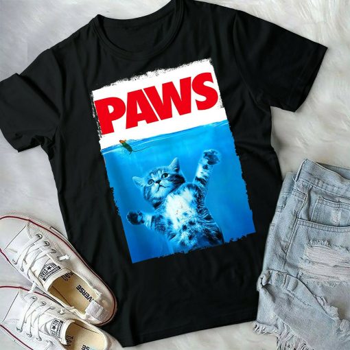 Paws Cat And Mouse Design Unisex T-Shirt