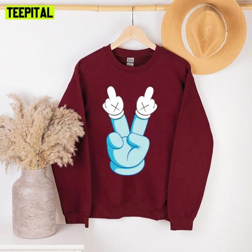 Peace Out Mickey Hand Unisex Sweatshirt