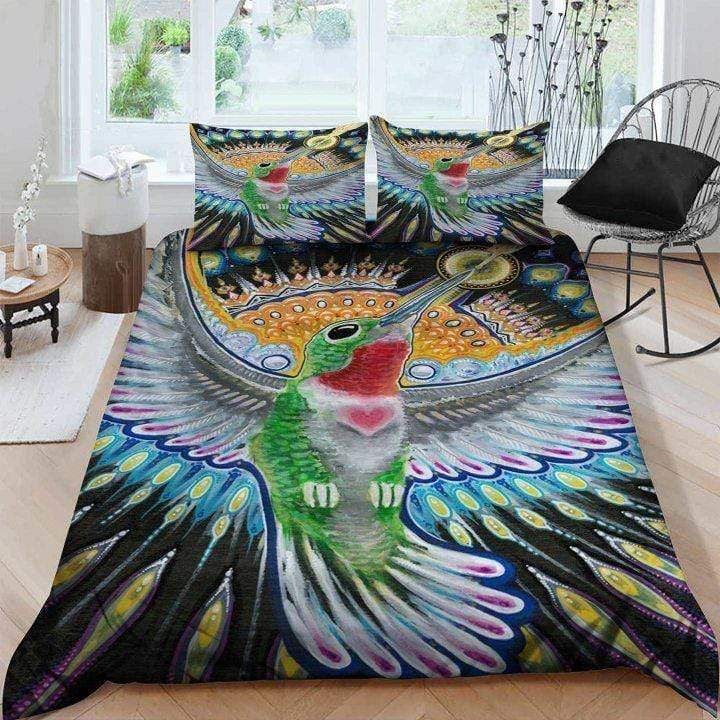 Peaceful Hummingbird Cotton Bedding Sets Perfect Gifts For Hummingbird Lover Gifts For Birthday Christmas