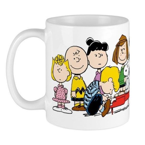 Peanuts Gang Music Premium Sublime Ceramic Coffee Mug White