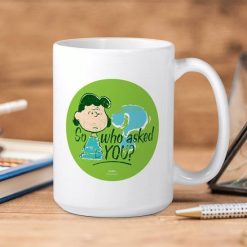 Peanuts Lucy Van Pelt So Who Asked You Premium Sublime Ceramic Coffee Mug White