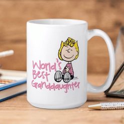 Peanuts Lucy Van Pelt World’s Best Granddaughter Premium Sublime Ceramic Coffee Mug White