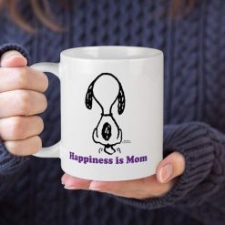 Peanuts Snoopy Happiness Is Mompremium Sublime Ceramic Coffee Mug White