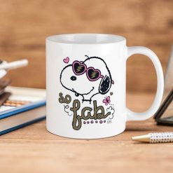 Peanuts Snoopy So Fab Premium Sublime Ceramic Coffee Mug White