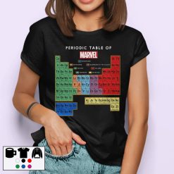 Periodic Table Of Marvel Spiderman Heroes Marvel Unisex T-Shirt