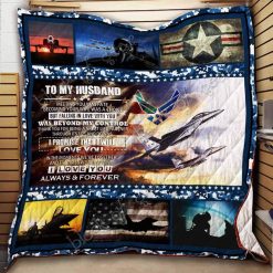 Personalized Air Force To My Husband From Wife Meeting You Was Fate Quilt Blanket Great Customized Gifts For Perfect Gifts For Air Force