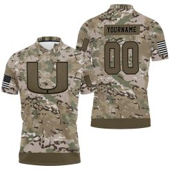 Personalized Hurricanes Camo Pattern 3d Polo Shirt All Over Print Shirt 3d T-shirt