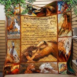 Personalized To Our Daughter From Mom And Dad We Will Always Be There Quilt Blanket Great Customized Gifts For