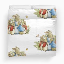 Peter Rabbit With His Family Pattern Animated Film Series Duvet Cover Bedding Set Quilt Cover