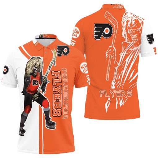 Philadelphia Flyers And Zombie For Fans Polo Shirt All Over Print Shirt 3d T-shirt