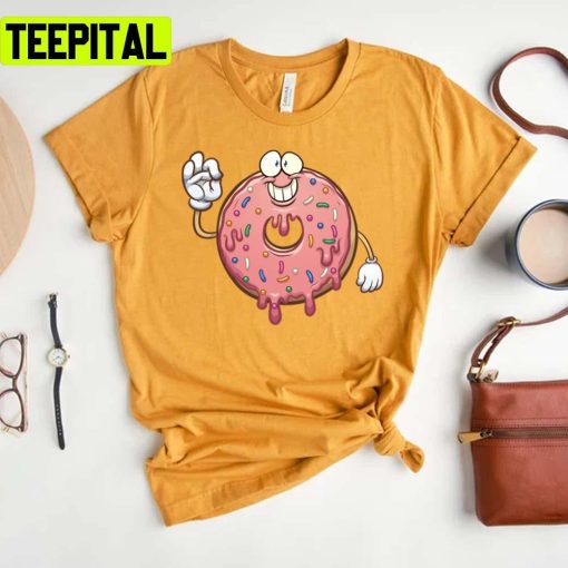 Pink Donuts Cute Design Trending Unisex T-Shirt