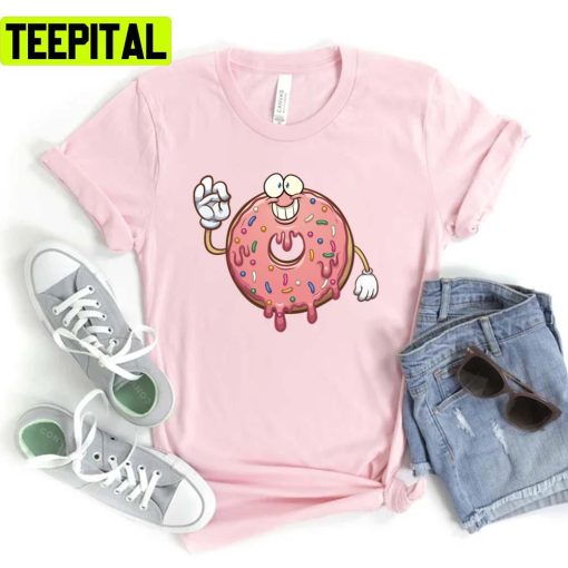 Pink Donuts Cute Design Trending Unisex T-Shirt