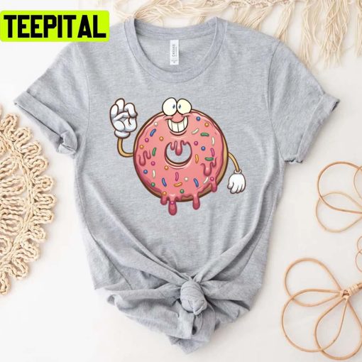 Pink Donuts Cute Design Trending Unisex T-Shirt