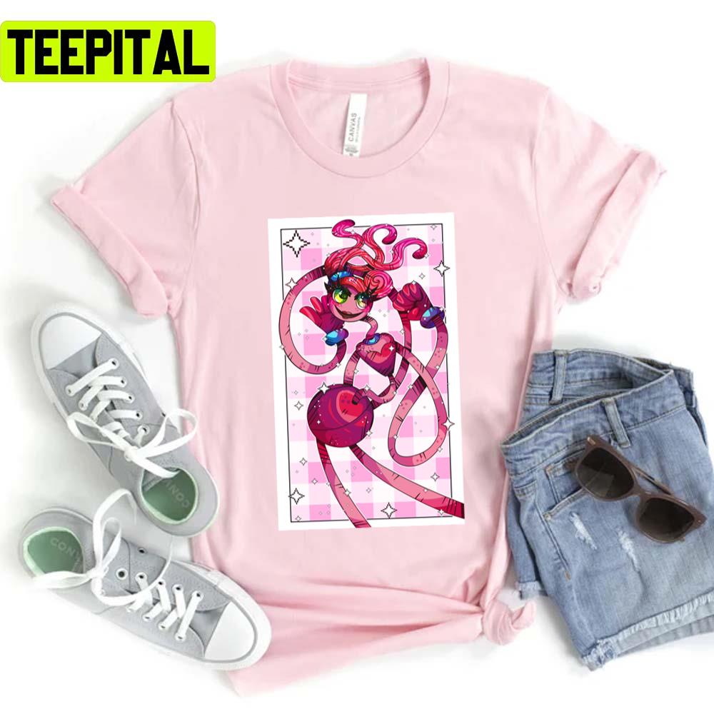 Pink Dress Card Design Mommy Long Legs Unisex T-Shirt